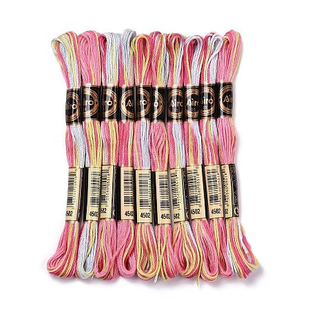 10 Skeins 6-Ply Polyester Embroidery Floss OCOR-K006-A75-1