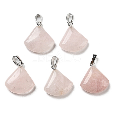 Natural Rose Quartz Pendants G-C066-07D-1