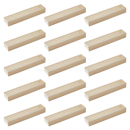 Rectangle Unfinished Wood Gift Storage Box CON-WH0094-38B-1