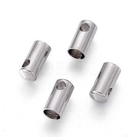 Tarnish Resistant 304 Stainless Steel Cord Ends LS-STAS-F232-01G-P-1