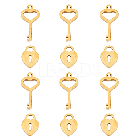 304 Stainless Steel Charms STAS-UN0012-02G-1