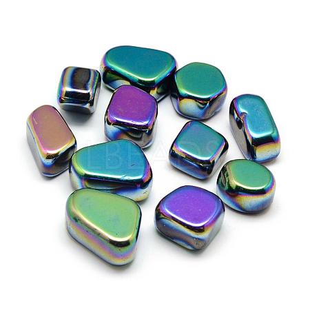 Electroplate Non-magnetic Synthetic Hematite Beads G-Q947-07B-1