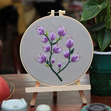 Flower Pattern DIY Embroidery Kits PW-WG90945-04-1