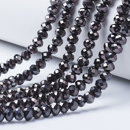 Electroplate Transparent Glass Beads Strands LS-EGLA-A034-T2mm-UA08-1