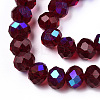 Electroplate Glass Beads Strands X1-EGLA-A034-T8mm-L21-3
