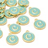 Golden Plated Alloy Enamel Charms ENAM-S118-05C-4