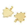 Brass Micro Pave Cubic Zirconia Pendant Cabochon Settings KK-CBA6A75-50B-G-2