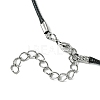 Braided Glass Seed Bead Spider Pendant Necklaces NJEW-MZ00036-7