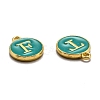 Initial Letter A~Z Alphabet Enamel Charms ENAM-X0018-15-3