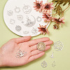 15Pcs 15 Styles 201 Stainless Steel Pendants STAS-CJ0001-191-4