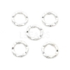 Brass Micro Pave Clear Cubic Zirconia Bead Frame KK-H495-03S-1