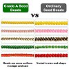 8/0 Transparent Glass Round Seed Beads SEED-J010-F8-L36-4
