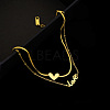 Love Heart 304 Stainless Steel Double Layer Anklets for Women FS-WG96390-01-2