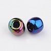6/0 Electroplated Iris Round Glass Seed Beads X-SEED-A009-4mm-605-2