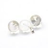Round Watermelon Stone Glass Pendants G-Q434-10-2