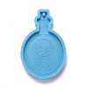Bottle with Skull & Bone Pendant Silicone Molds DIY-M034-26-2