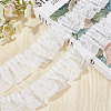 Gorgecraft 10M Double-Layer Pleated Polyester Chiffon Lace Trim OCOR-GF0002-14A-4
