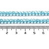 Electroplate Transparent Glass Beads Strands EGLA-A035-T4mm-A08-4