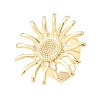 Brass Cuff Open Rings RJEW-Z129-02G-02-4