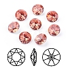 Pointed Back & Back Plated Glass Rhinestone Cabochons RGLA-J012-8mm-542-1