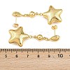 304 Stainless Steel Dangle Stud Earrings EJEW-P325-04A-G-5