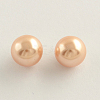 ABS Plastic Imitation Pearl Round Beads X-MACR-R539-16mm-24-1