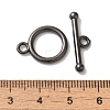 Rack Plating Brass Toggle Clasps KK-A225-06B-3