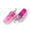 Natural Agate Double Terminated Pointed Pendants LS-G-F295-05H-5