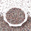Spray Painted Picasso Cylinder Glass Seed Beads GLAA-T028-12A-06-3