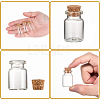 Glass Wishing Bottle Bead Containers CON-Q012-4