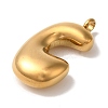 Ion Plating(IP) 304 Stainless Steel Pendants STAS-M017-08G-03-2