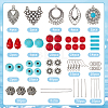 SUNNYCLUE 94Pcs Teardrop & Geometry Beads DIY-SC0016-43-2