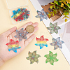 18Pcs 3 Colors 430 Stainless Steel Filigree Pendants STAS-UN0036-03-2