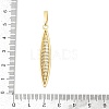 Brass Micro Pave Cubic Zirconia Pendants KK-H203-02G-3