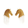 Alloy Horse Tassel Earrings for Women WG227FF-01-4