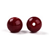 Opaque Solid Color Glass Beads GLAA-N007-10mm-A04-2
