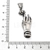304 Stainless Steel Pendants STAS-V008-13AS-3