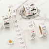 6 Rolls 3 Style Word Handmade with Love Self-Adhesive Kraft Paper Stickers DIY-LS0003-33-5