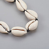 Cowrie Shell Beaded Necklaces X-NJEW-JN02293-2