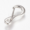 Tarnish Resistant 304 Stainless Steel Push Gate Snap Keychain Clasp Findings STAS-K149-15P-2