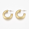 Brass Stud Earrings EJEW-F244-02MG-1