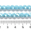 Electroplate Opaque Glass Beads Strands X-EGLA-A035-P6mm-A08-4