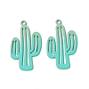 Spray Painted Alloy Charms PALLOY-P291-19M-04-2