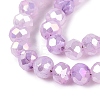 Electroplate Crackle Imitation Jade Glass Beads Strands LS-EGLA-Q131-02A-05-3