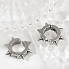 201 Stainless Steel Cuff Earring EJEW-C131-07P-3