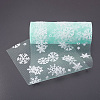 Snowflake Deco Mesh Ribbons OCOR-P010-G11-2