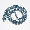 Electroplate Glass Beads Strands EGLA-Q089-A05-2