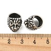 316 Surgical Stainless Steel Large Hole Beads Hand Polished STAS-Q326-05AS-03-3