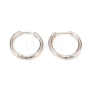 Brass Huggie Hoop Earrings X-KK-D160-55P-1
