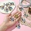 10Pcs 2 Styles Tibetan Style Alloy Pendant Decorations HJEW-CJ0001-17-4